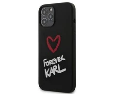 KLHCP12LSILKRBK Karl Lagerfeld Forever Silicone dėklas iPhone 12 Pro Max 6.7