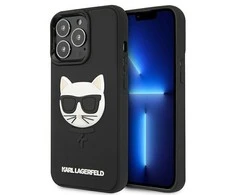 Apple iPhone 13 Pro Karl Lagerfeld dėklas 3D Rubber Choupette (KLHCP13LCH3DBK) juodos spalvos