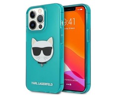 Dėklas Karl Lagerfeld HARDCASE KLHCP13LCHTRB IPHONE 13 PRO GLITTER CHOUPETTE FUN Mėlynas