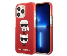 Apple iPhone 13 Pro Karl Lagerfeld dėklas Karl&amp;Choupette Head (KLHCP13LTPE2TR) raudonos spalvos