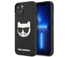 Apple iPhone 13 Mini Karl Lagerfeld dėklas 3D Rubber Choupette (KLHCP13SCH3DBK) juodos spalvos