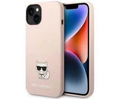 Dėklas Karl Lagerfeld KLHCP14MSLCTPI IPHONE 14 PLUS / 15 PLUS 6.7 "HARDCASE LIGHT Rožinis / LIGHT Rožinis SILICONE CHUPETTE BODY