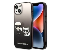 Dėklas Karl Lagerfeld KLHCP14MTGKCK IPHONE 14 PLUS / 15 PLUS 6.7 "HARDCASE JUODA / Juodas GRADIENT IKONIK KARL &amp; CHOUPETTE