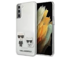 Samsung Galaxy S21 Plus Karl Lagerfeld dėklas Karl &amp; Choupette (KLHCS21MCKTR) skaidrus