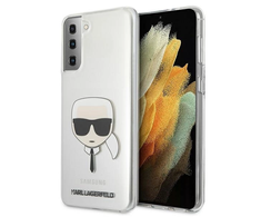 Samsung Galaxy S21 Plus Karl Lagerfeld dėklas Karl`s Head (KLHCS21MKTR) skaidrus