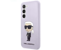 Samsung Galaxy S23 Plus Karl Lagerfeld silikoninis dėklas Ikonik (KLHCS23MSNIKBCU) violetinės spalvos