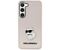 Samsung Galaxy S23 Karl Lagerfeld dėklas Ikonik Choupette (KLHCS23SHNCHTCP) rožinės spalvos