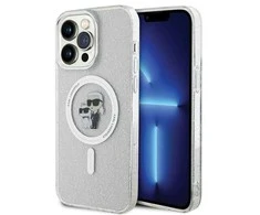 Karl Lagerfeld dėklas, skirtas iPhone 14 Pro Max 6,7 KLHMP14XHGKCNOT permatomas HC Magsafe IML KC Glitter
