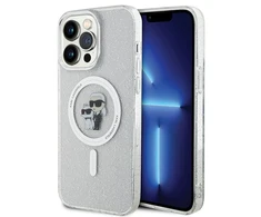 Karl Lagerfeld dėklas, skirtas iPhone 14 Pro Max 6,7 KLHMP14XHGKCNOT permatomas HC Magsafe IML KC Glitter