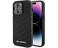 Dėklas Karl Lagerfeld KLHCP15LPQKPMK IPHONE 15 PRO 6.1 "Juodas/Juodas HARDCASE QUILTED K PATTERN