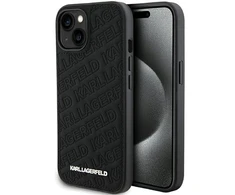 Karl Lagerfeld Quilted K Pattern Apple iPhone 15 - dėklas telefonui juodos spalvos