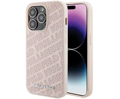 Apple iPhone 15 Pro Max Karl Lagerfeld dėklas Quilted K Pattern (KLHCP15XPQKPMP) rožinės spalvos