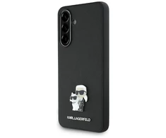 Originalus Dėklas Karl Lagerfeld Saffiano w/ K&C Metal Logo skirtas Samsung Galaxy A36 juodos spalvos