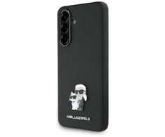 Originalus Dėklas Karl Lagerfeld Saffiano w/ K&C Metal Logo skirtas Samsung Galaxy A56 juodos spalvos