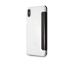Karl Lagerfeld KLFLBKPXKSB Apple iPhone X Xs juodos spalvos bookdėklas Signature Glitter
