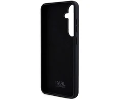 Karl Lagerfeld KLHCS24MSNIKBCK S24+ S926 kietas dėklas juodos spalvos Silicone Ikonik