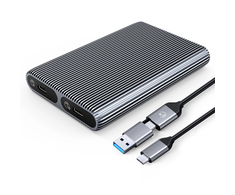 Disko dėžutė Orico AM2C3-2SN 2x M.2 SATA+NVME USB-C 3.2 6Gb/s / 10Gb/s - pilkos spalvos