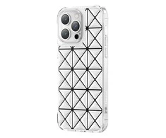 Kingxbar Miya Series iPhone 14 Pro Max dėklas telefonui baltos spalvos