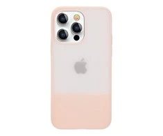 Kingxbar Plain Series Apple iPhone 13 Pro Max silikoninis dėklas telefonui rožinės spalvos