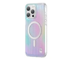 Dėklas Kingxbar PQY Go Out serijos magnetinė Apple iPhone 14 Plus MagSafe lazerinė spalva