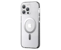 Kingxbar PQY Ice Crystal Series magnetic Apple iPhone 14 MagSafe dėklas telefonui pilkos spalvos