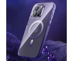 Kingxbar PQY Ice Crystal Series magnetic Apple iPhone 14 Plus MagSafe dėklas telefonui pilkos spalvos