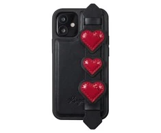 Kingxbar Sweet Series dėklas dekoruotas originaliais Swarovski kristalais iPhone 12 Pro / iPhone 12 juodas
