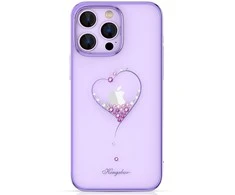 Dėklas Silikonas su Swarovski kristalais Kingxbar Wish Series iPhone 14 Plus - violetinė