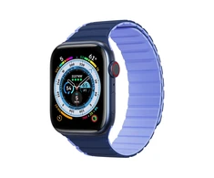 Magnetic Apple Watch SE, 9, 8, 7, 6, 5, 4, 3, 2, 1 (41, 40, 38 mm) Dux Ducis apyrankė (LD Version) – mėlynos spalvos