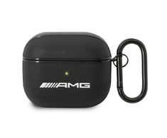 Mercedes AMG Leather Big Logo - dėklas skirtas Apple AirPods 3 (Juodas)