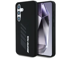 Mercedes Dėklas AMG Oversize Rhombs MagSafe Samsung Galaxy S25 juodos spalvos