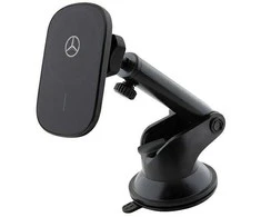 Mercedes MEWCCGSLK 15W indukcinis laikiklis oro grotelėms/stiklui juodos spalvos Sidabrinis Stars MagSafe