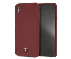 Mercedes Benz Apple iPhone XS Max Mercedes dėklas Silicone Line (MEHCI65SILRE) raudonos spalvos