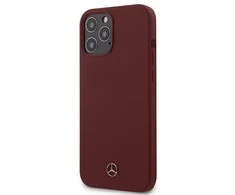 Mercedes Benz Apple iPhone 12 Pro Max Mercedes dėklas Silicone Line (MEHCP12LSILRE) raudonos spalvos