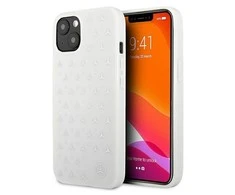 Mercedes Benz Apple iPhone 13 Mini Mercedes dėklas Sidabrinis Stars Pattern (MEHCP13SESPWH) baltos spalvos