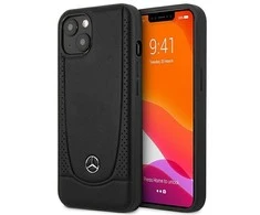 Dėklas Mercedes Benz Apple iPhone 14 Plus Mercedes odinis Urban Line (MEHCP14MARMBK) juodos spalvos
