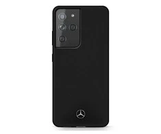 Mercedes Benz Samsung Galaxy S21 Ultra Mercedes dėklas silikoninis Line (MEHCS21LSILBK) juodos spalvos