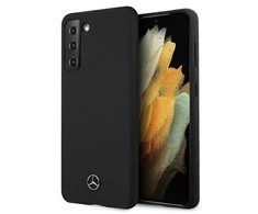 Mercedes Benz Samsung Galaxy S21 Plus Mercedes dėklas silikoninis Line (MEHCS21MSILBK) juodos spalvos