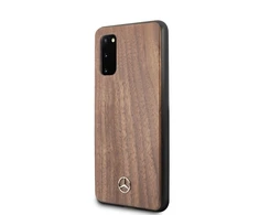 Mercedes MEHCS62VWOLB S20 G980 kietas dėklas rudos spalvos Wood Line Walnut