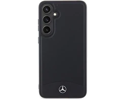 Mercedes MEHMS24S23RBARK S24 S921 juodos spalvos kietas dėklas Leather Textured &amp; Plain MagSafe