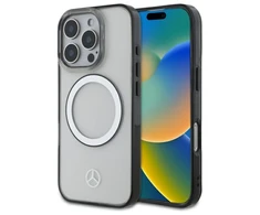 Mercedes MEHMP16L23HUOKC Apple iPhone 16 Pro 6.3" dėklas telefonui skaidrus Printed MagSafe logo