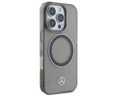Mercedes MEHMP16X23HUOSK Apple iPhone 16 Pro Max 6.9" dėklas telefonui sidabro spalvos Ring MagSafe