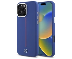 Dėklas Mercedes MEHMP16X23SUMRV Apple iPhone 16 Pro Max 6.9" navy hard Silikoninis Raudona Stripe MagSafe