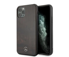 Mercedes Benz Apple iPhone11 PRO Mercedes Hard dėklas Wood Line Rosewood (MEHCN58VWOBR) rudos spalvos