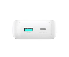 Mini power bank su integruotu kabeliss Joyroom JR-PBC06 30W 10000mAh – baltos spalvos