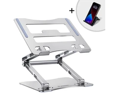 Wozinsky WRS-CPY75DSS aluminum nešiojamo kompiuterio stovas – sidabro spalvos