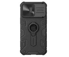 Nillkin CamShield Armor dėklas skirtas iPhone 15 Pro Max - juodos spalvos
