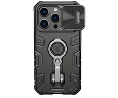 Nillkin CamShield Armor Pro dėklas, skirtas iPhone 14 Pro (juodas)
