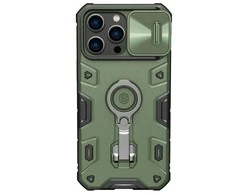 Dėklas Nillkin CamShield Armor Pro Apple iPhone 14 Pro Max žalias