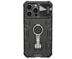 Nillkin CamShield Armor Pro dėklas, skirtas iPhone 14 Pro Max (juodas)
